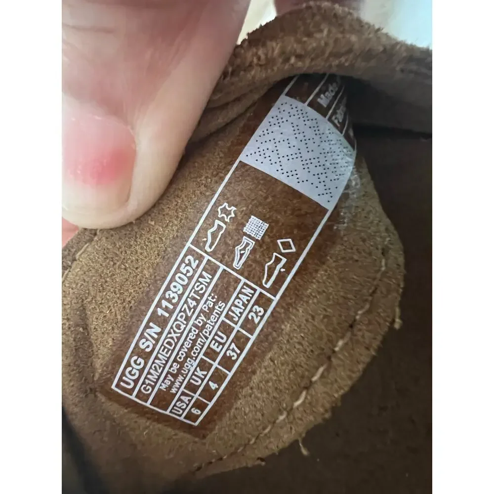 UGG Women's Ileana Ankle Wedge Sandals Chestnut Size 6